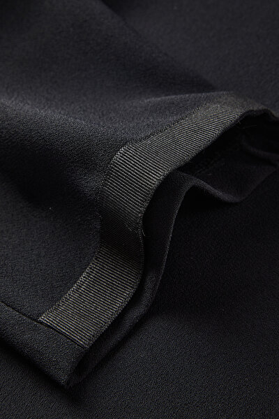 BLACK WIDE LEG TROUSERS 4