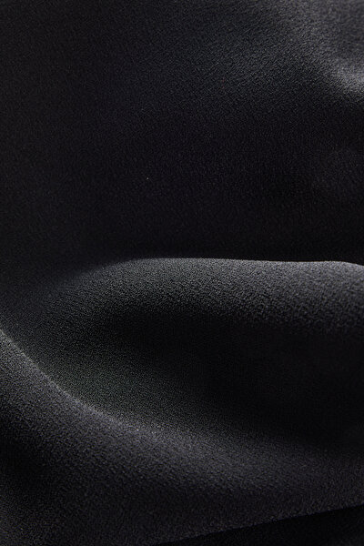 BLACK WIDE LEG TROUSERS 5