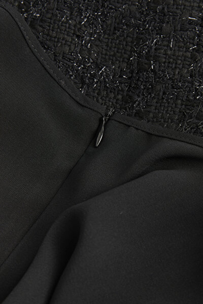BLACK LONG SLEEVE SHORT DRESS 4