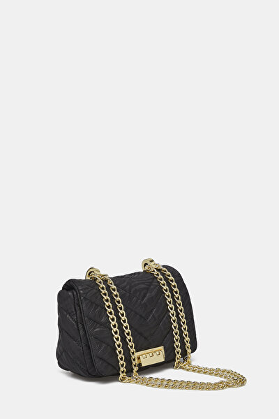 BLACK QUILTED LEATHER BAG 3