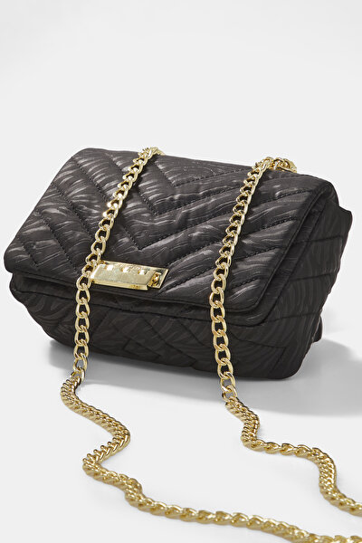 BLACK QUILTED LEATHER BAG 4