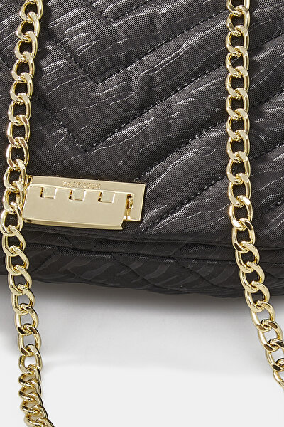 BLACK QUILTED LEATHER BAG 5