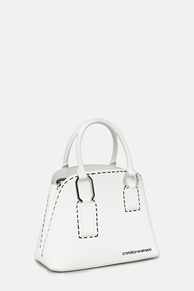 WHITE ECO LEATHER BAG 3