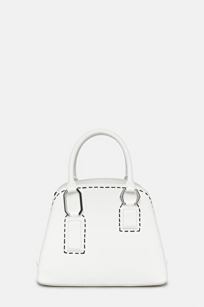 WHITE ECO LEATHER BAG 4