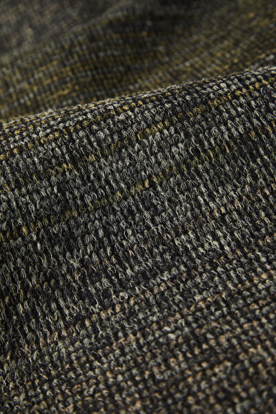 MULTICOLOR WOOL BELOW THE KNEE REEFER JACKET 5