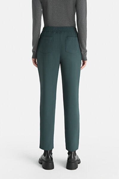 OIL GREEN STRAIGHT CUT TROUSERS 4