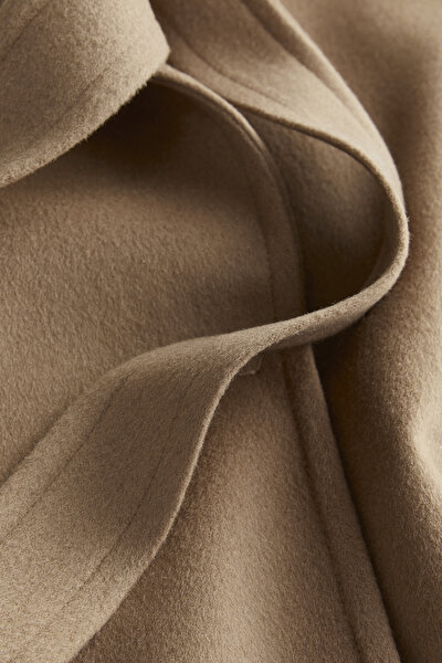 CAMEL WOOL/CASHMERE OVERCOAT 5