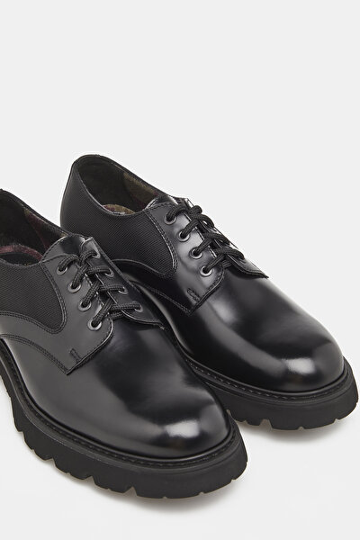 BLACK LEATHER SHOE 4