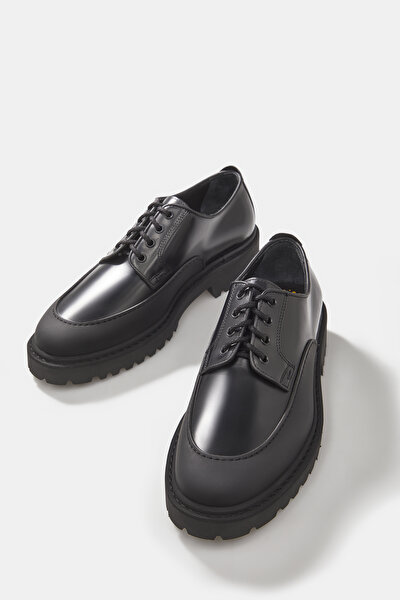 BLACK LEATHER SHOE 4
