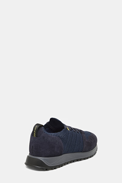 GREY LEATHER/WOOL SHOE 3