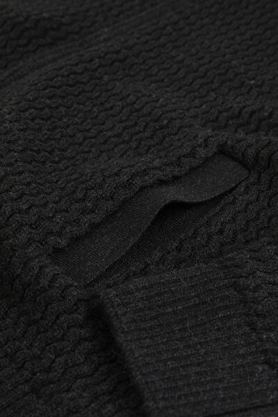 BLACK TRICOT CARDIGAN 4