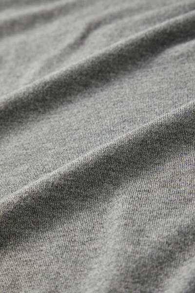 GREY BASIC / ROUND NECKLINE TRICOT JERSEY 4