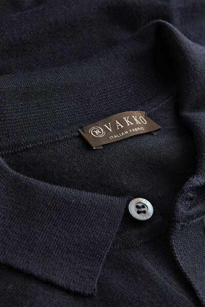 LACİVERT POLO YAKA TRİKO 3