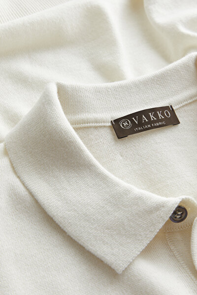 EKRU POLO YAKA TRİKO 3