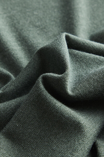 GREEN V NECK TRICOT JERSEY 4