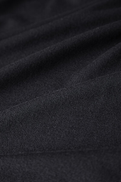 BLACK BASIC / ROUND NECKLINE TRICOT JERSEY 4
