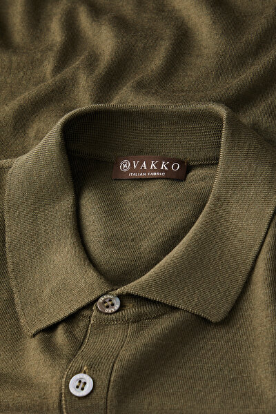 KOYU YEŞİL POLO YAKA TRİKO 3