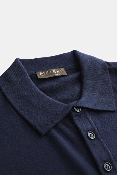 LACİVERT POLO YAKA TRİKO 3