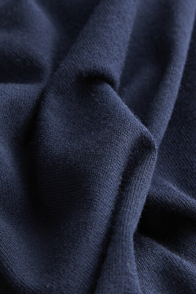 NAVY BLUE V NECK TRICOT JERSEY 4