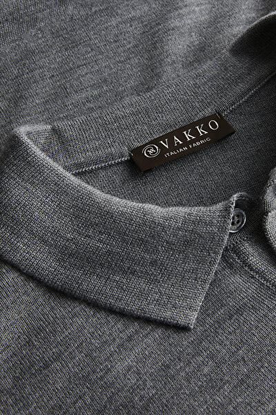 KOYU GRİ POLO YAKA TRİKO 3