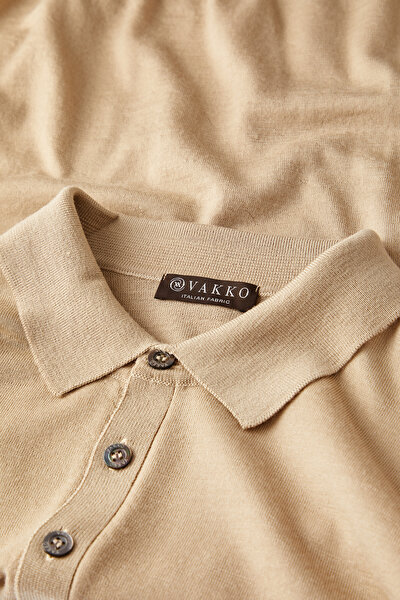 CAMEL POLO YAKA TRİKO 3