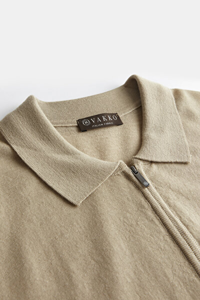 CAMEL POLO YAKA TRİKO 3