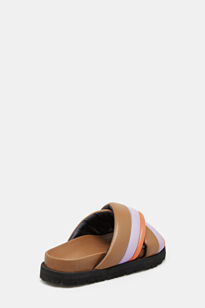 ORANGE LEATHER SLIPPER 3