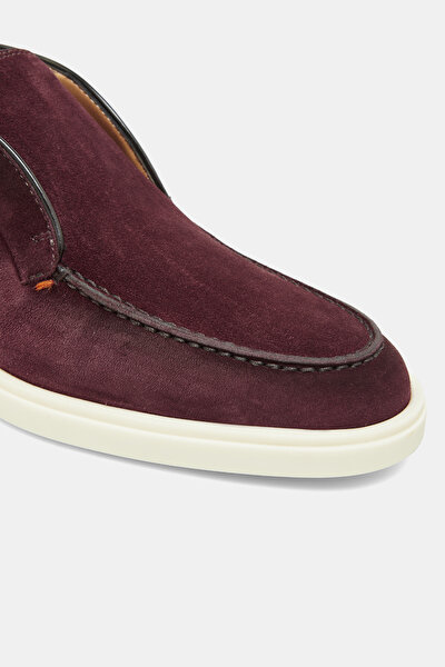 MAROON LEATHER SHOE 4
