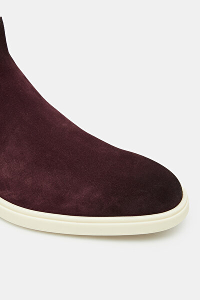 MAROON SUEDE BOOT 4