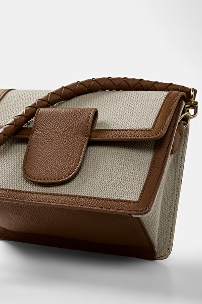 TAN MONOGRAM BAG 8