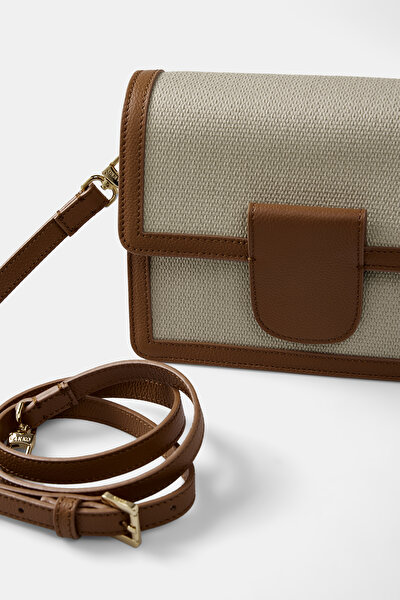 TAN MONOGRAM BAG 9