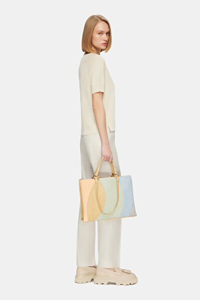 MINT DESIGN FILLED LEATHER BAG 5