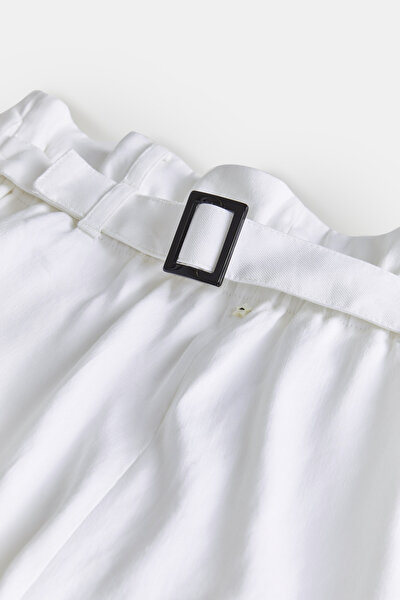 WHITE WIDE LEG TROUSERS 8