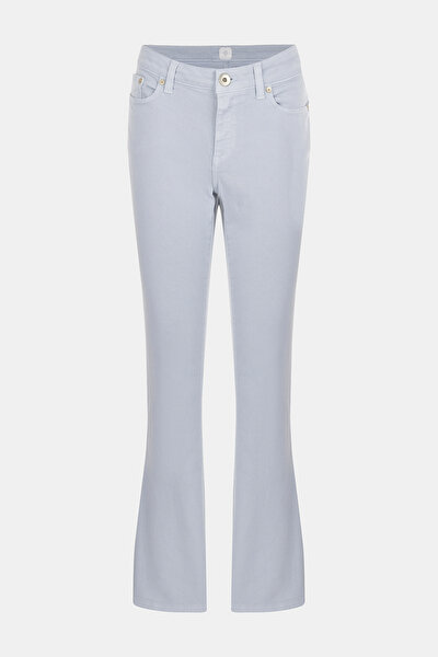 BLUE STRAIGHT CUT TROUSERS 4