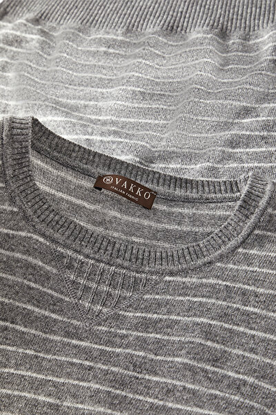 GREY BASIC / ROUND NECKLINE TRICOT JERSEY 3