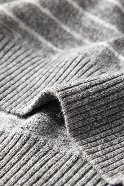 GREY BASIC / ROUND NECKLINE TRICOT JERSEY 4