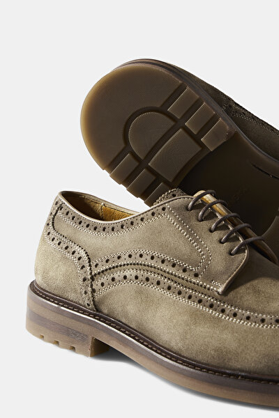 SAND LEATHER SHOE 5