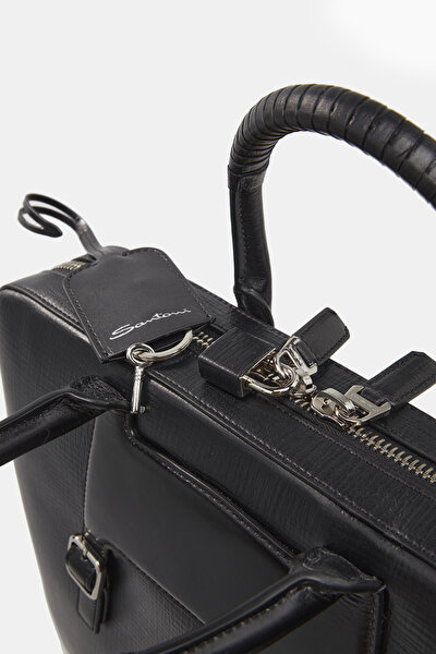BLACK LEATHER BAG 5