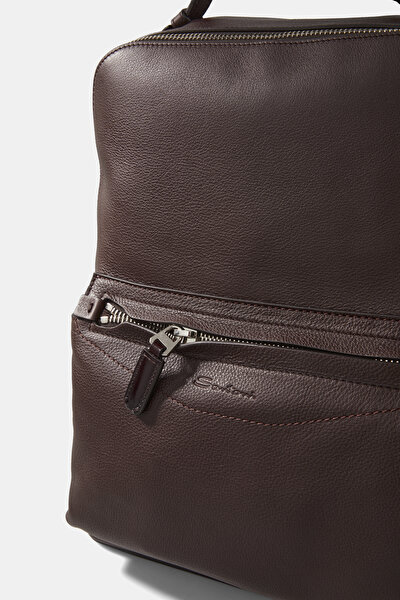 BROWN LEATHER BAG 5