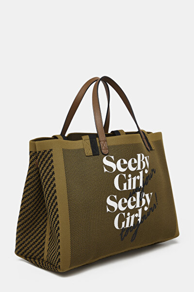 TAN DESIGN FILLED BAG 3