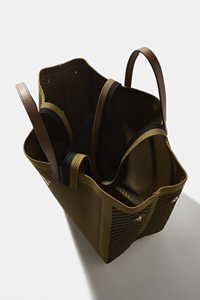 TAN DESIGN FILLED BAG 9