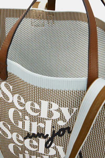 BEIGE DESIGN FILLED BAG 9