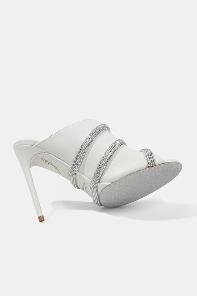 SILVER LEATHER SLIPPER 4