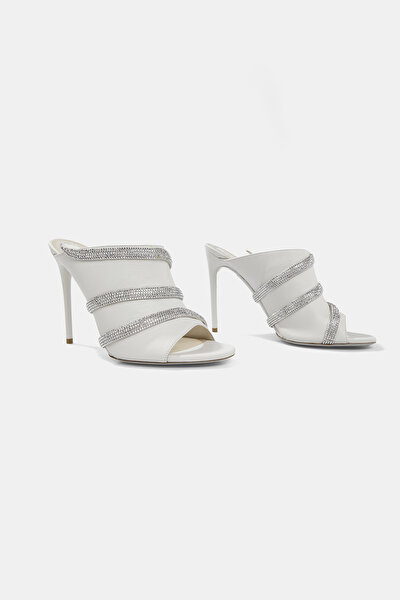 SILVER LEATHER SLIPPER 5