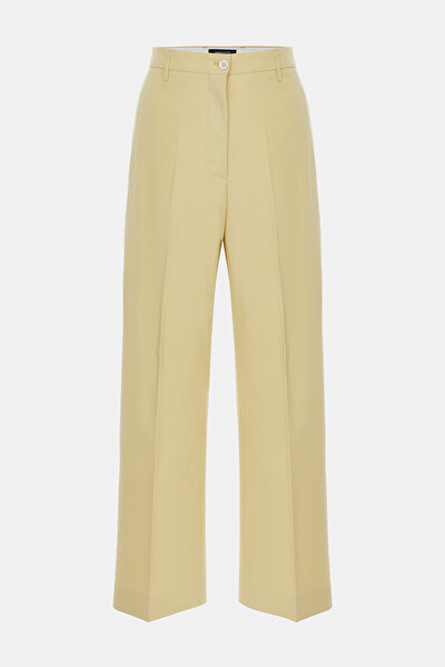 YELLOW WIDE LEG TROUSERS 4