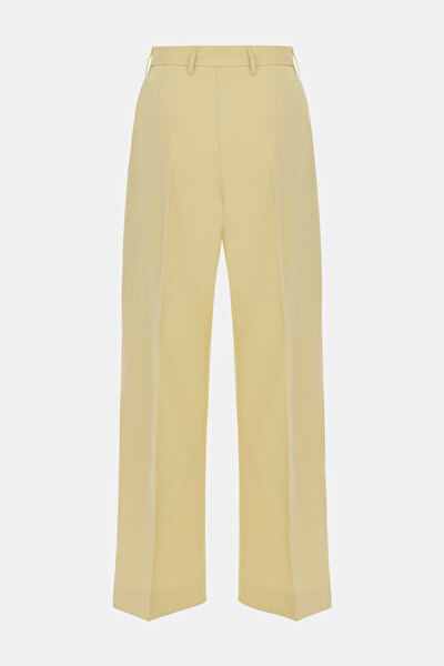 YELLOW WIDE LEG TROUSERS 5