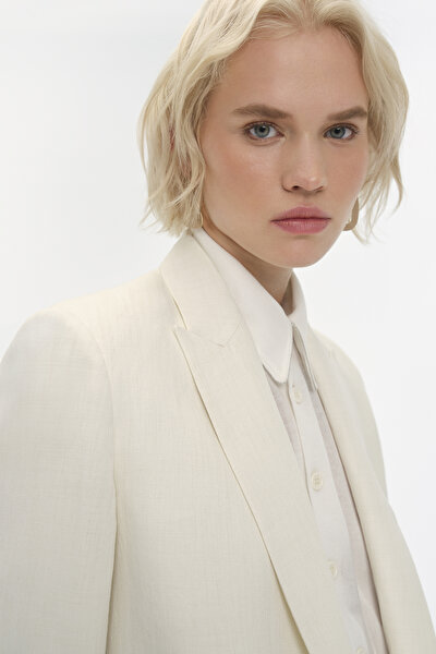 WHITE SURPLICE NECKLINE (CROSS-OVER NECKLINE) JACKET 4