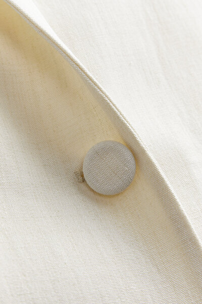 WHITE SURPLICE NECKLINE (CROSS-OVER NECKLINE) JACKET 8