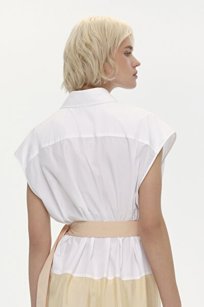 WHITE SHORT SLEEVE DRESS 4