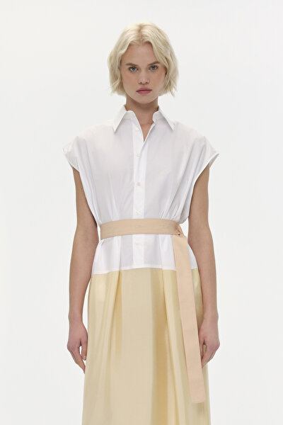 WHITE SHORT SLEEVE DRESS 5